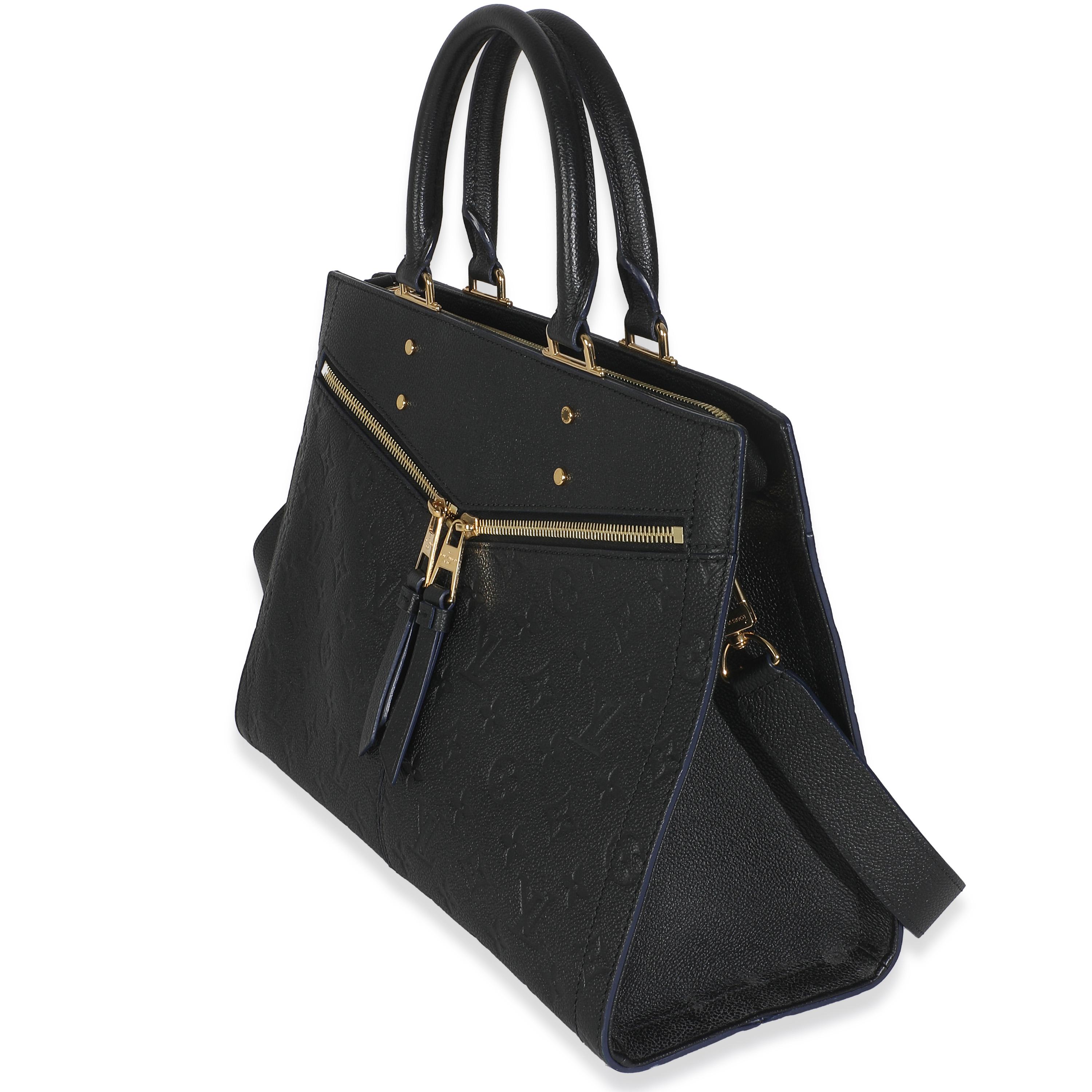 Louis Vuitton Monogramme Empreinte Sully MM noir Excellent état - En vente à New York, NY