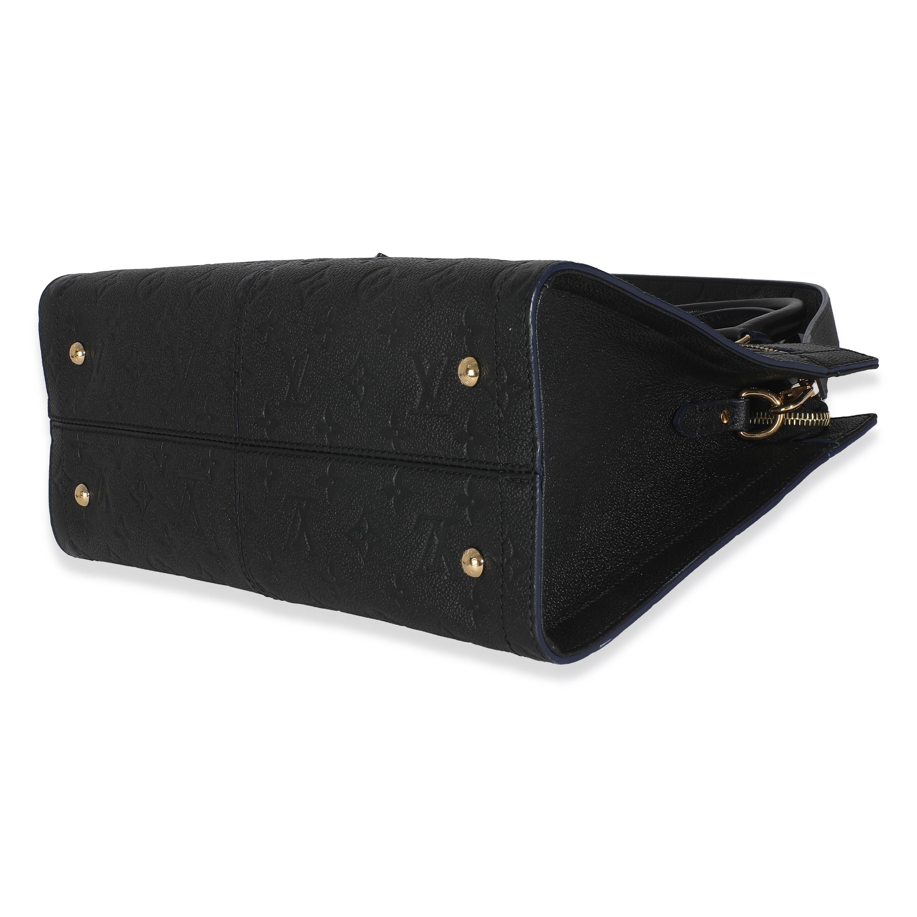 Louis Vuitton Monogramme Empreinte Sully MM noir en vente 2