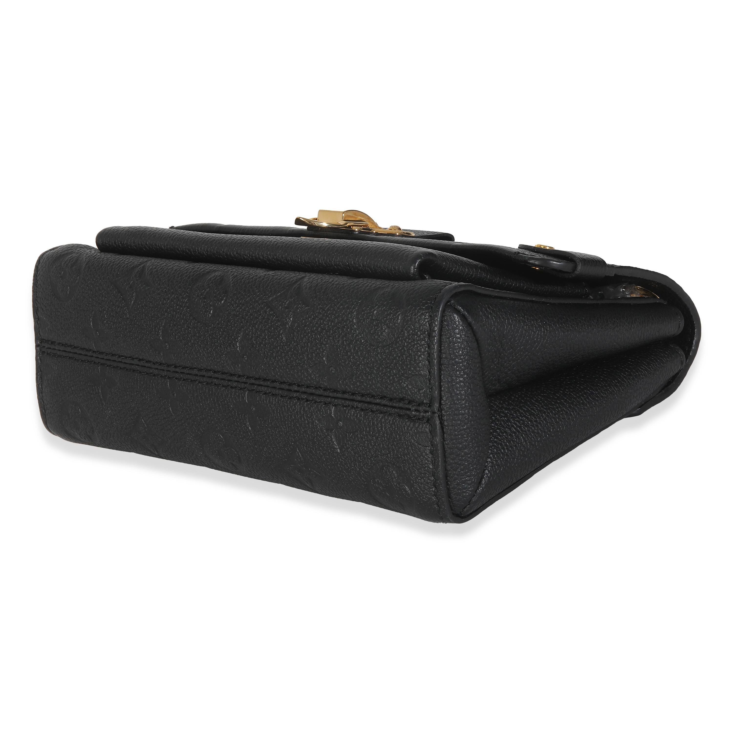 Louis Vuitton Black Monogram Empreinte Vavin BB For Sale 1