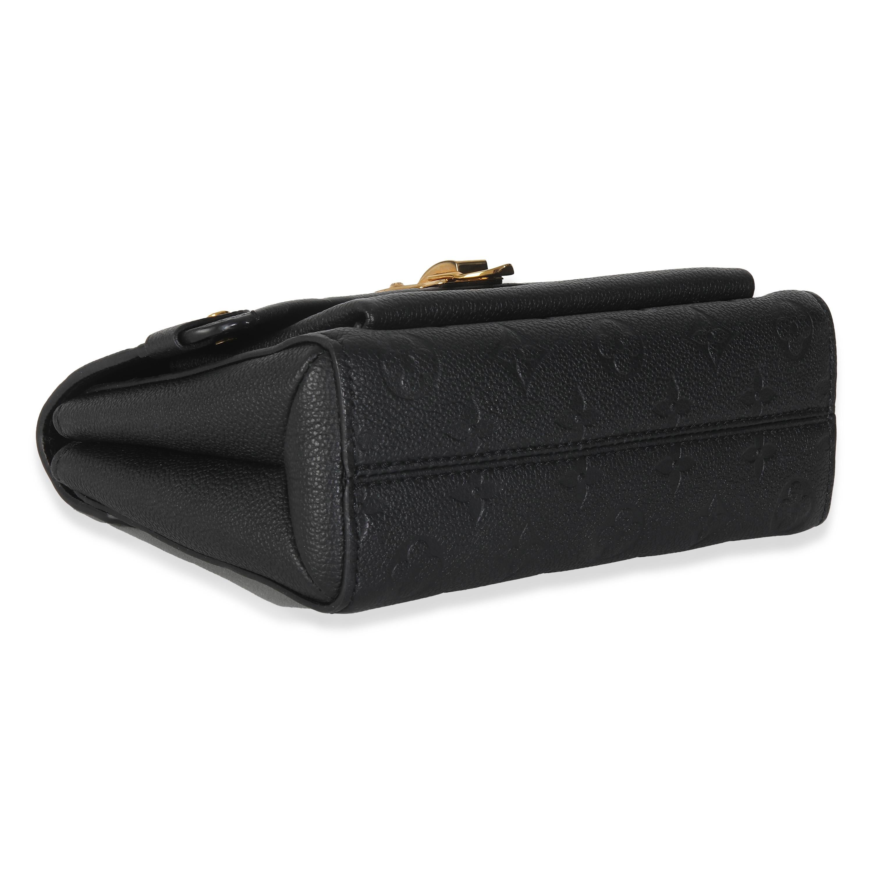 Louis Vuitton Black Monogram Empreinte Vavin BB For Sale 3