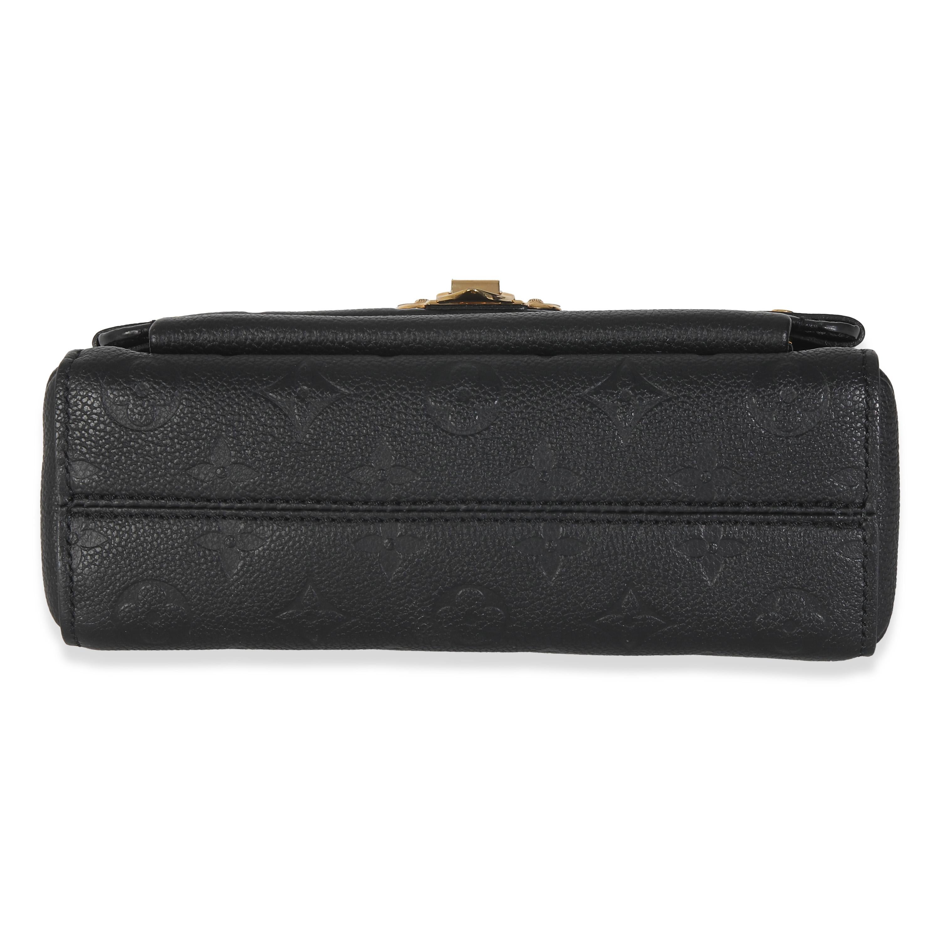 Louis Vuitton Black Monogram Empreinte Vavin BB For Sale 4
