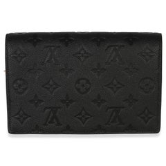 Louis Vuitton Black Monogram Empreinte Vavin Chain Wallet