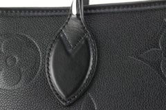 Louis Vuitton Black Monogram Empreinte Wild at Heart Neverfull MM 94lk89s