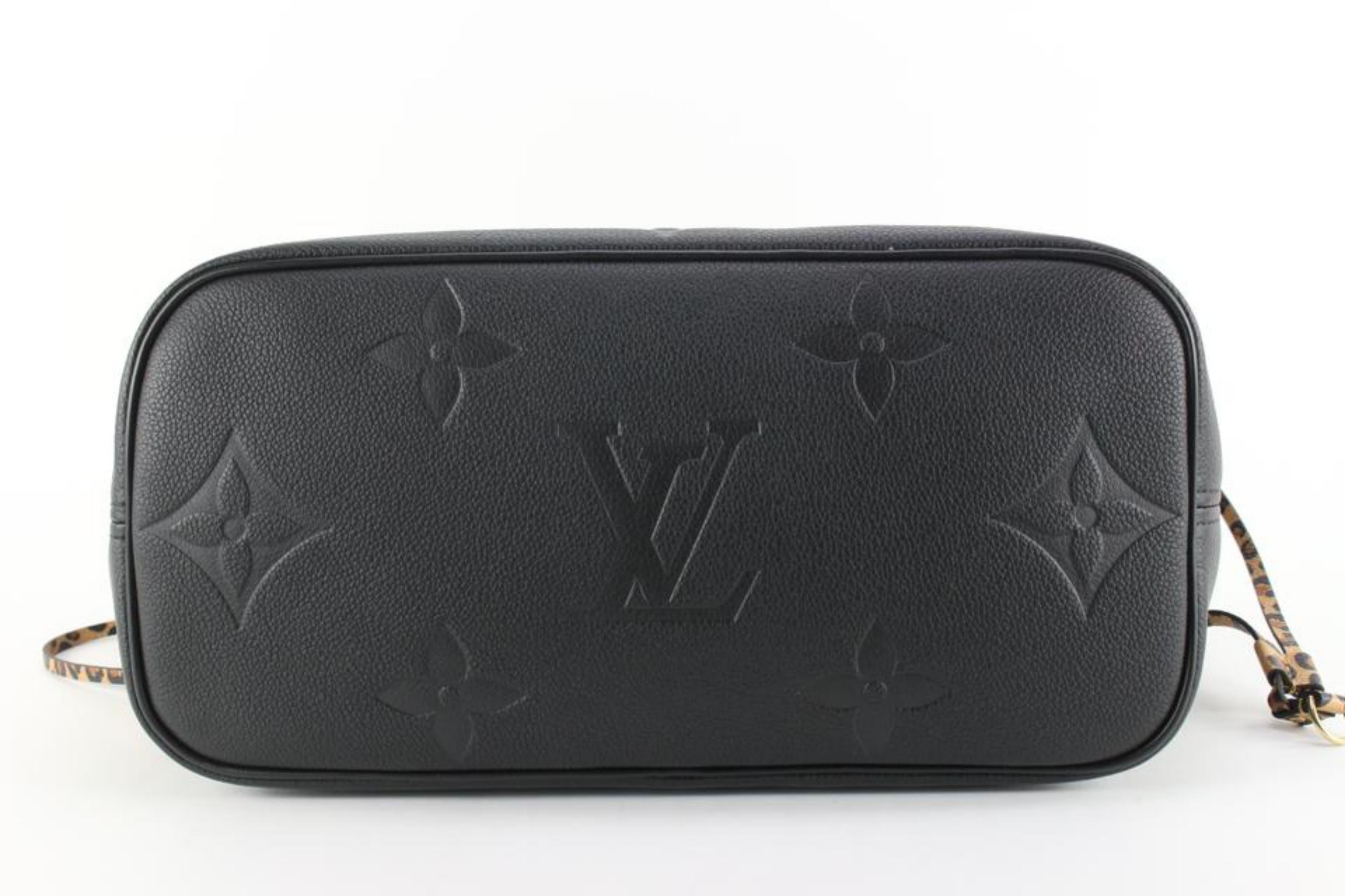 Louis Vuitton Black Monogram Empreinte Wild at Heart Neverfull MM 94lk89s 5