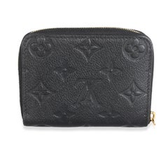 Louis Vuitton Black Monogram Empreinte Zippy Coin Purse