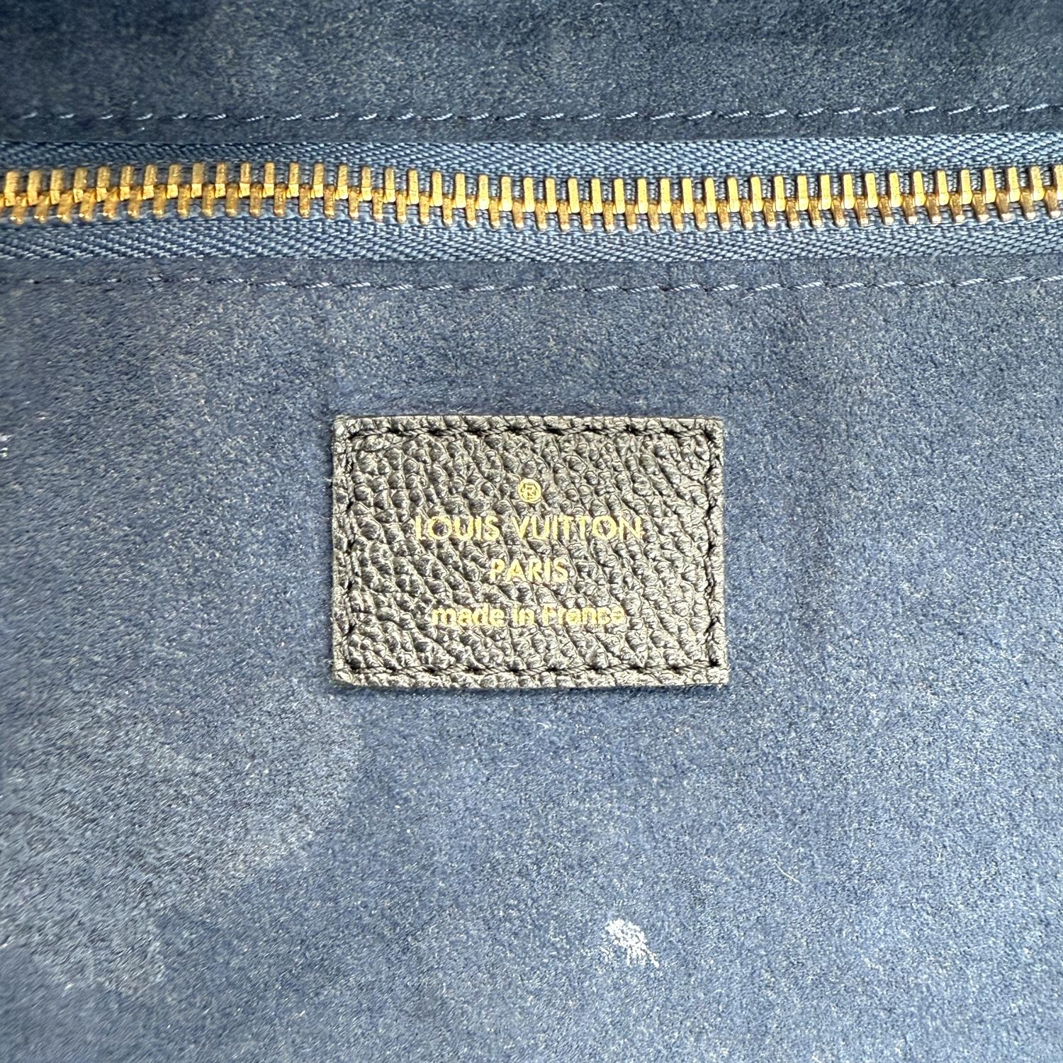 Louis Vuitton Black Monogram Giant Empreinte Neverfull MM For Sale 4