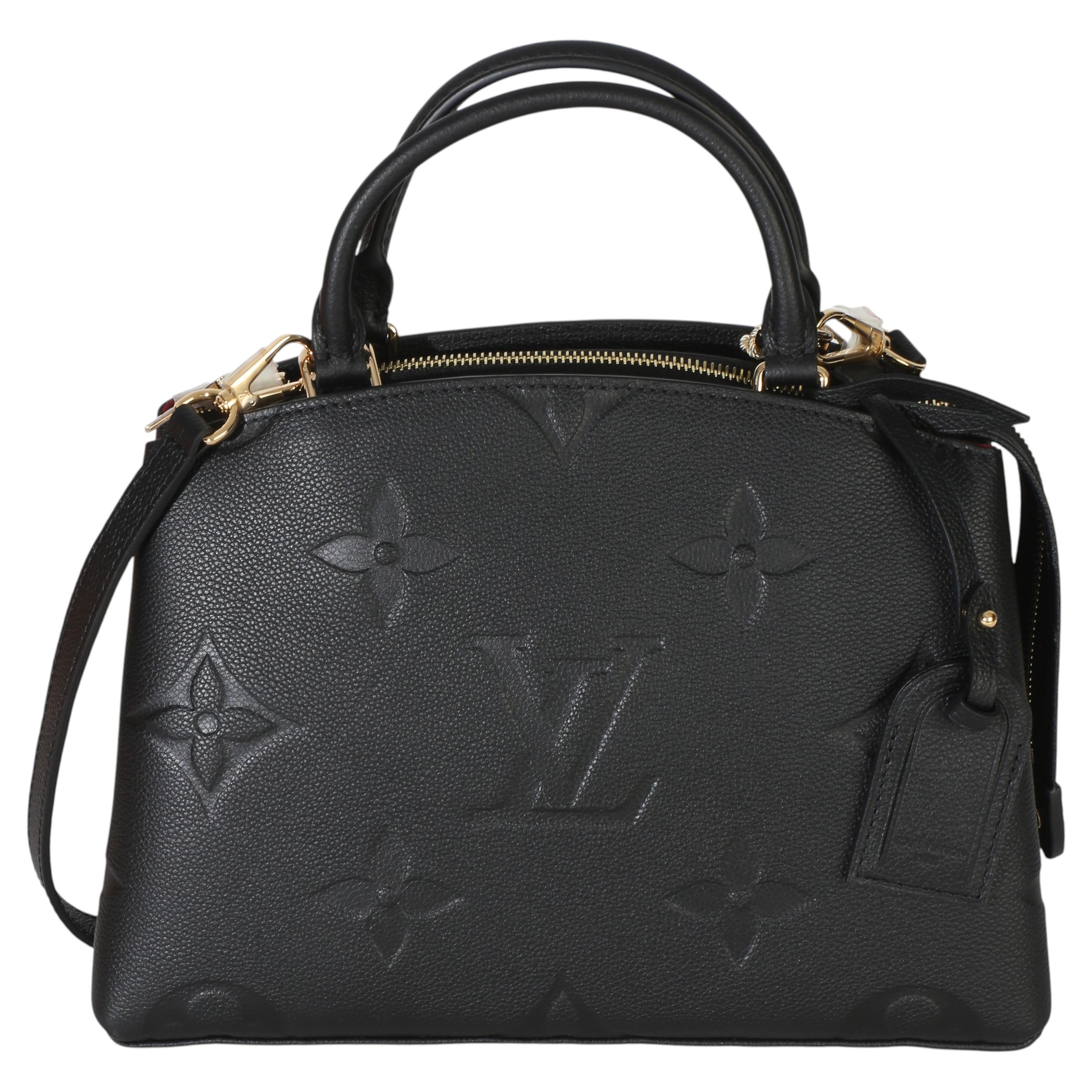 Louis Vuitton Black Monogram Giant Empreinte Petit Palais For Sale