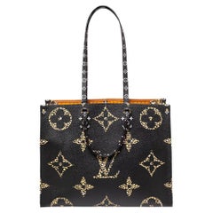 Louis Vuitton Schwarz Monogramm Riesendschungel Onthego GM Tasche