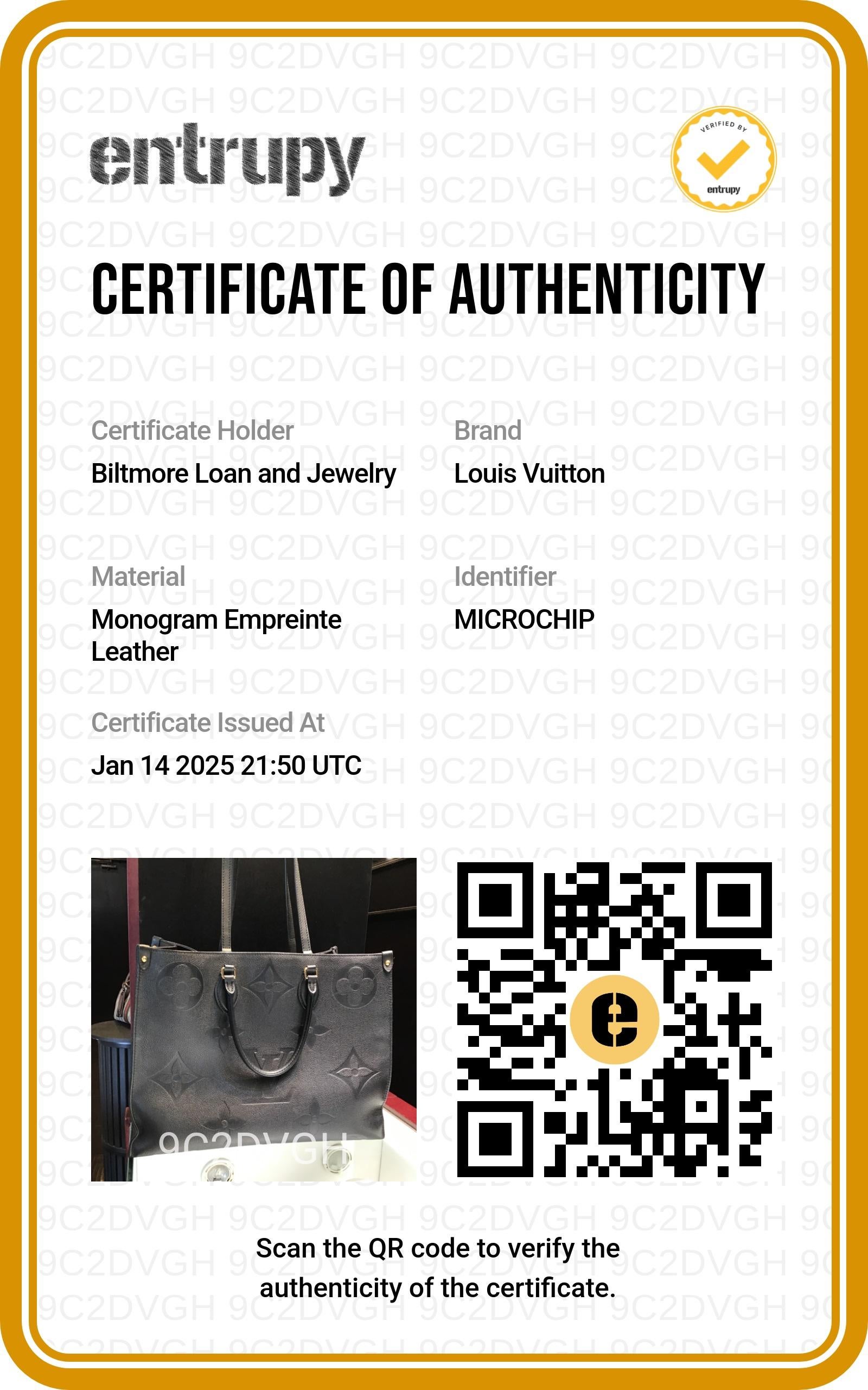 Louis Vuitton Black Monogram Giant OnTheGo GM For Sale 4