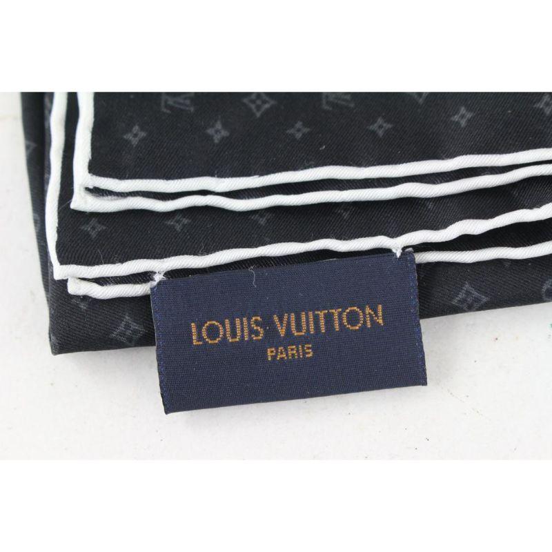 Noir Louis Vuitton - Mouchoir à main noir avec monogramme 39lvs625 en vente