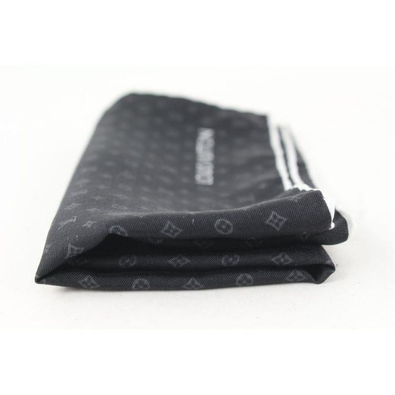 Schwarzes Monogram-Taschentuch von Louis Vuitton 39lvs625 mit Monogramm Damen