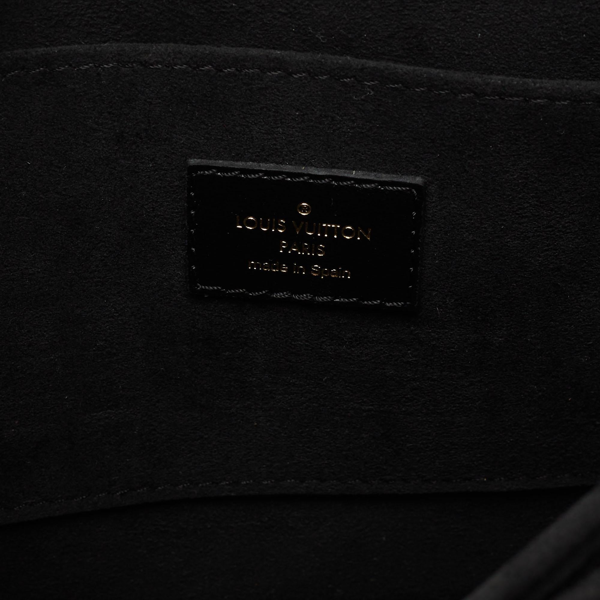 Women's Louis Vuitton Black Monogram Jacquard and Leather Since 1854 Dauphine MM Bag