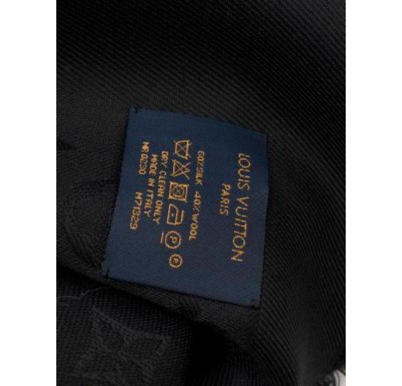 Louis Vuitton Black Monogram Jacquard Shawl For Sale 6