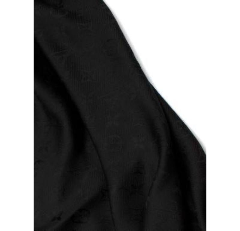 Louis Vuitton Black Monogram Jacquard Shawl For Sale 2