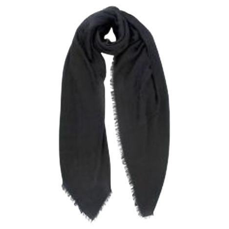 Louis Vuitton Black Monogram Jacquard Shawl For Sale