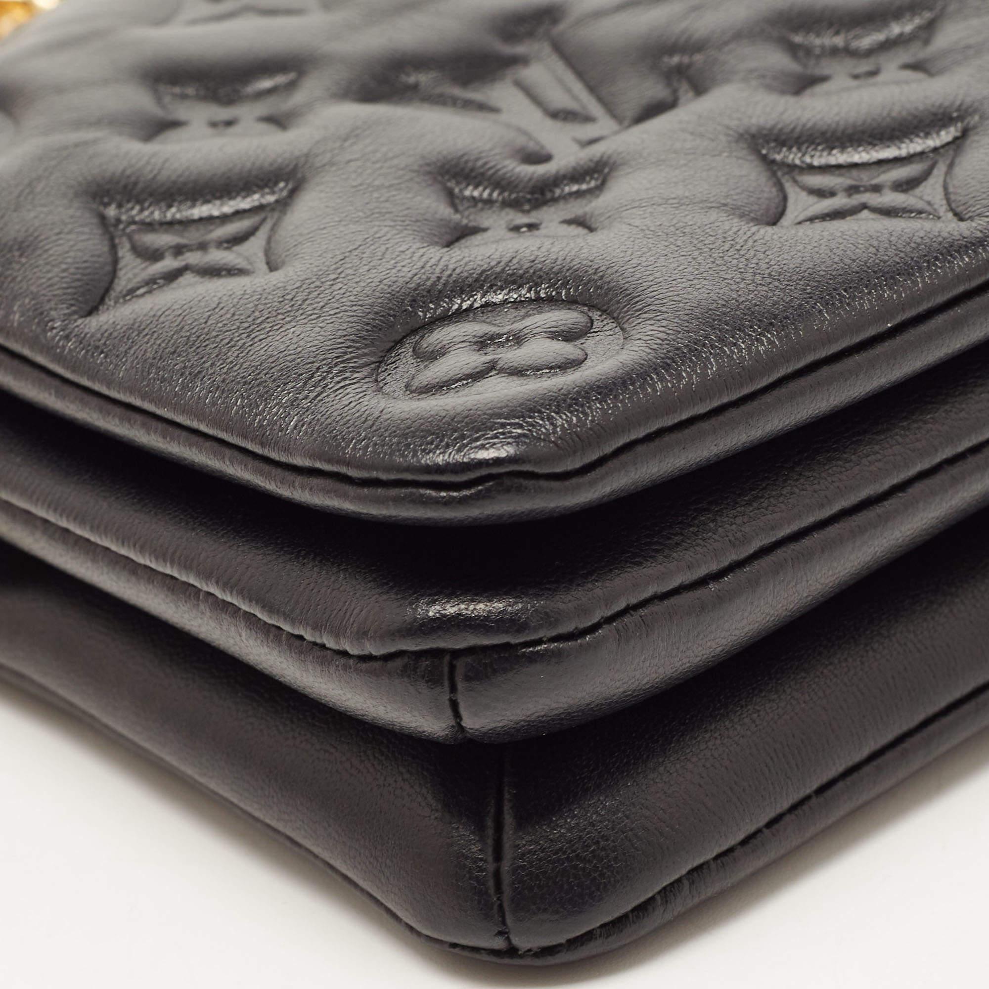 Louis Vuitton Black Monogram Leather Coussin Pochette Bag 3