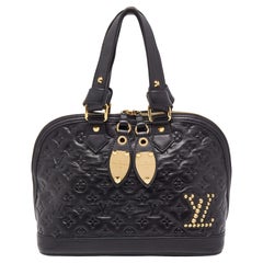 Louis Vuitton Black Monogram Leather Double Jeu Neo Alma Bag