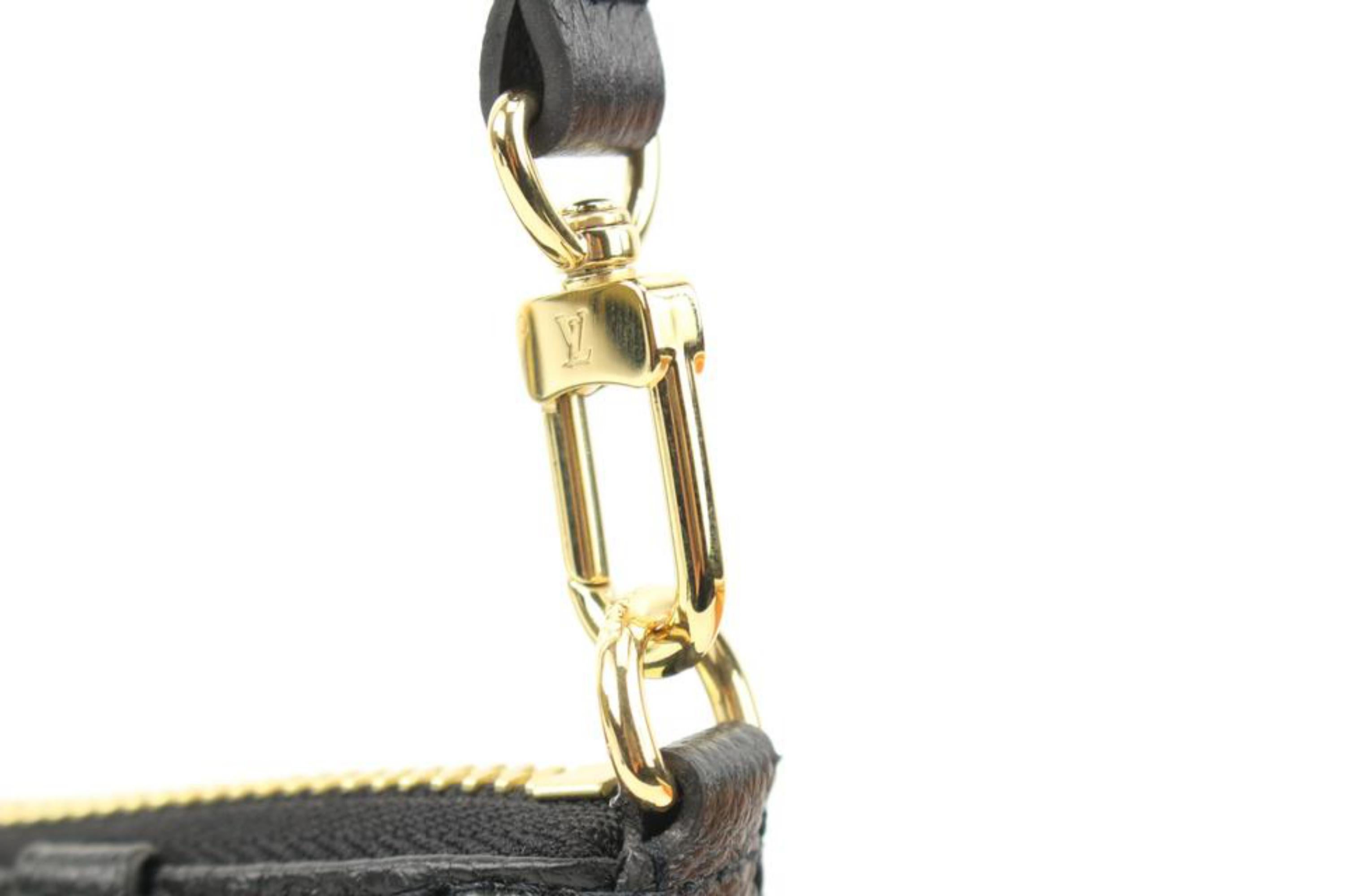 Louis Vuitton Black Monogram Leather Empreinte Easy Pouch on Strap Crossbody  3