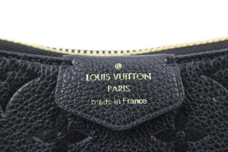 Louis Vuitton Black Monogram Empreinte Easy Pouch Golden Leather Metal  Pony-style calfskin ref.568370 - Joli Closet