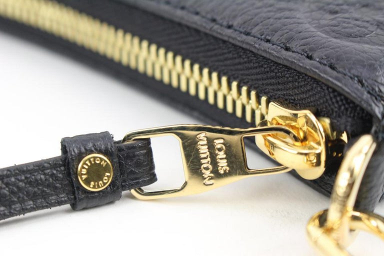 Louis Vuitton Black Monogram Leather Empreinte Easy Pouch on Strap