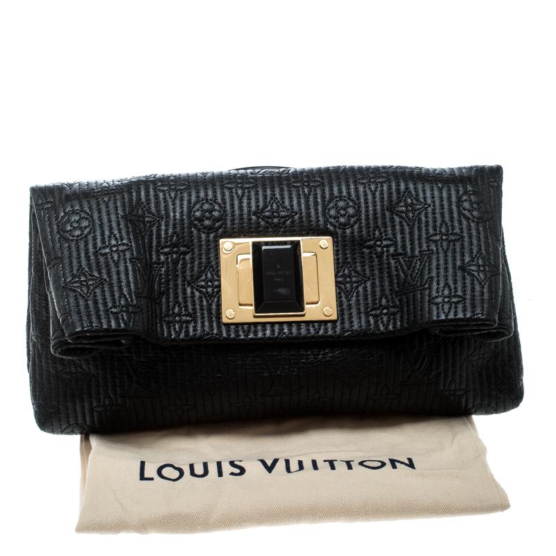 Louis Vuitton Black Monogram Leather Limited Edition Altair Clutch 8