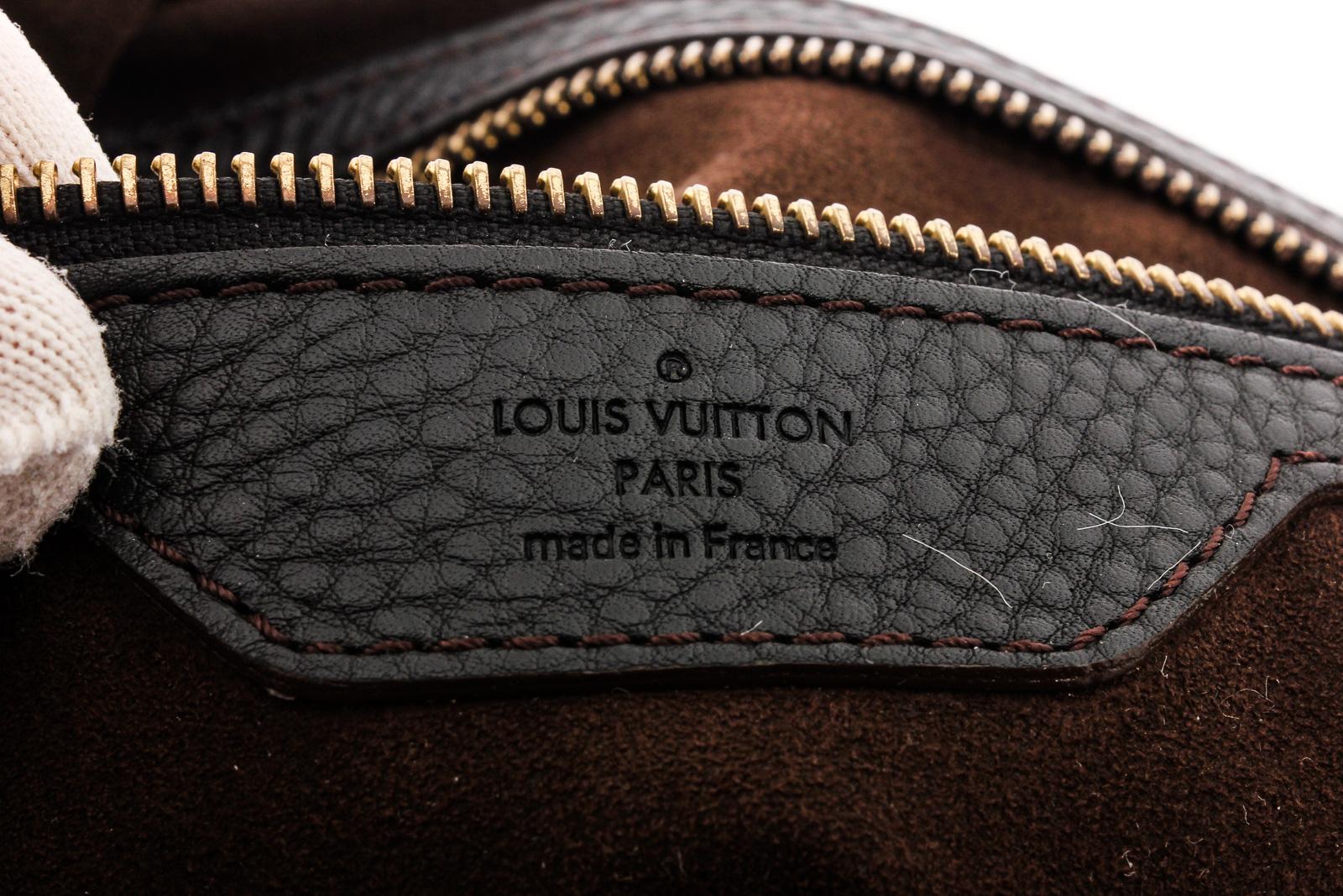 Louis Vuitton Black Monogram Leather Mahina XL Hobo Bag 2