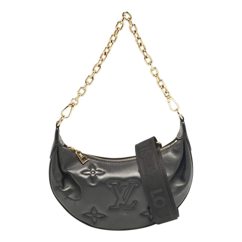 Louis Vuitton Black Monogram Leather Over The Moon Bag