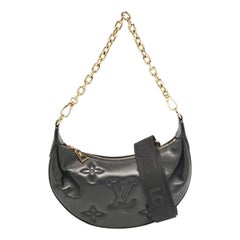 Louis Vuitton Black Monogram Leather Over The Moon Bag