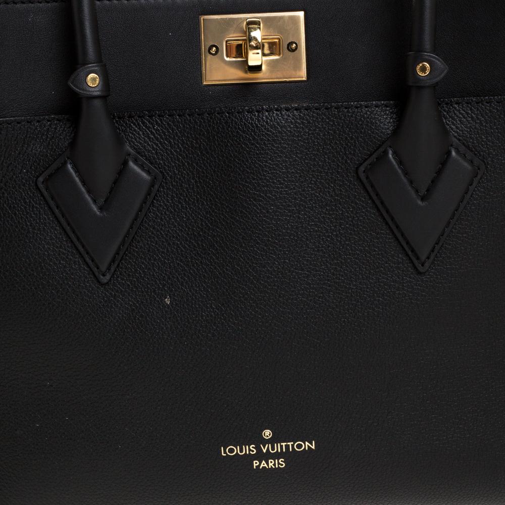 Louis Vuitton Schwarz Monogramm Leder Tuff On My Side Tasche 6