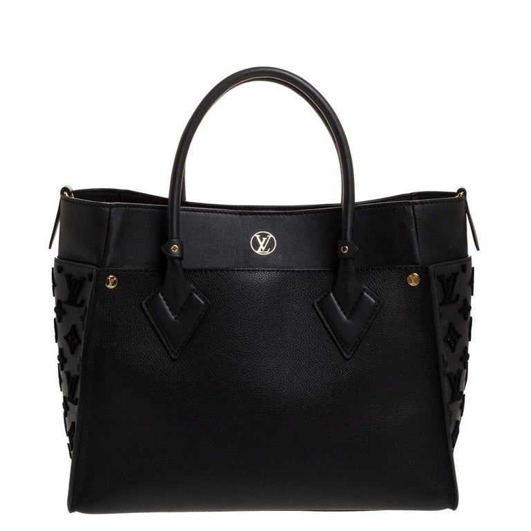 Louis Vuitton Black Monogram Leather Tuff On My Side Bag at 1stDibs