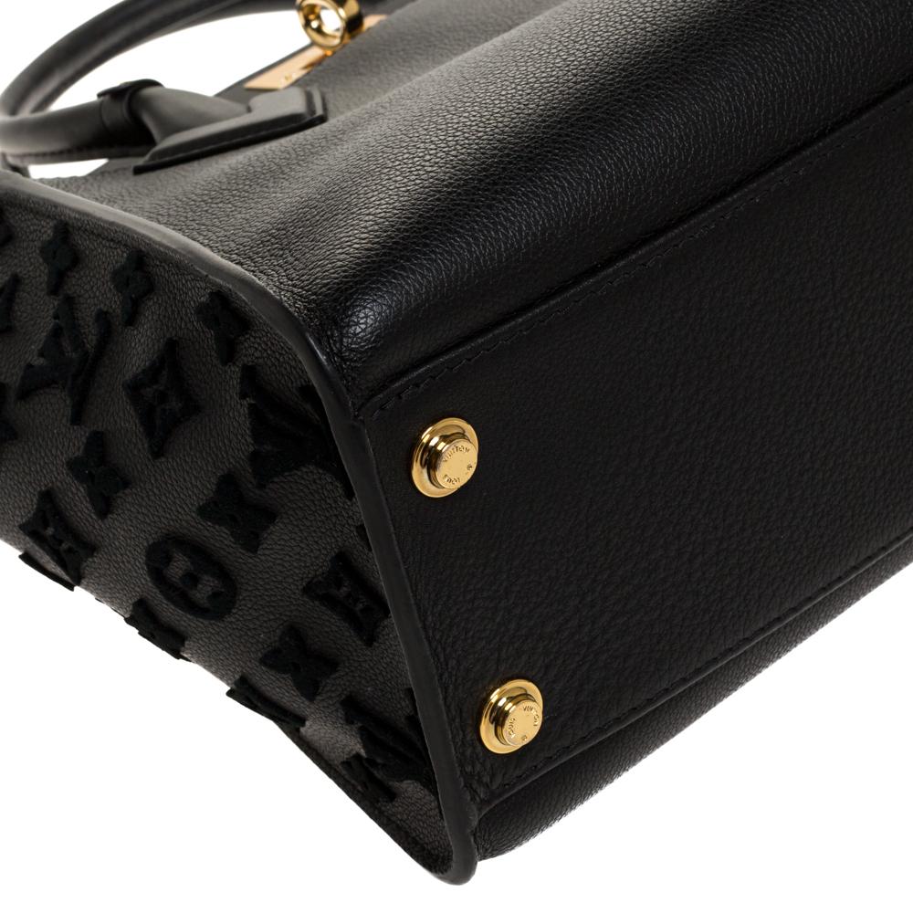 Louis Vuitton Schwarz Monogramm Leder Tuff On My Side Tasche 3