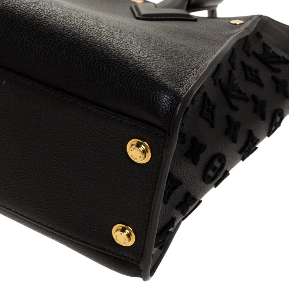 Louis Vuitton Schwarz Monogramm Leder Tuff On My Side Tasche 4
