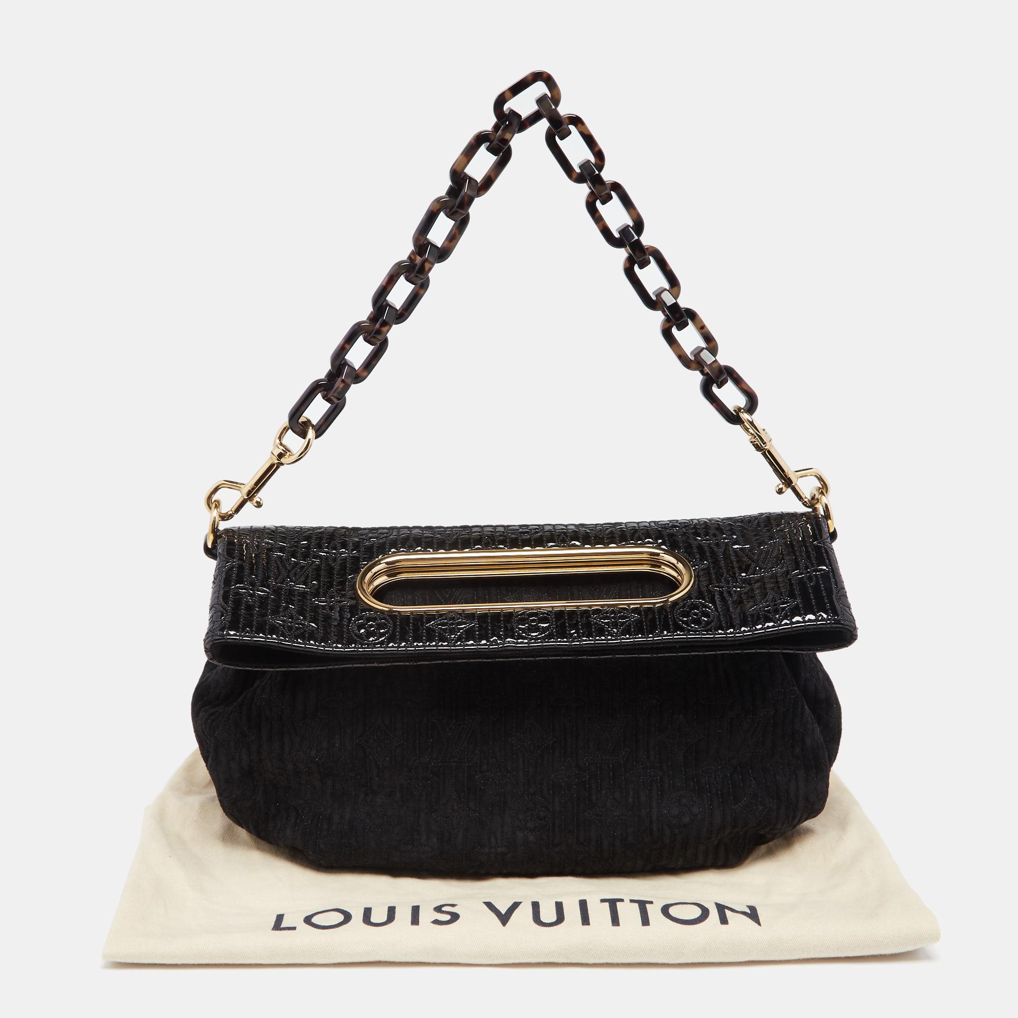 Louis Vuitton Black Monogram Limited Edition Motard Before Dark Clutch 6