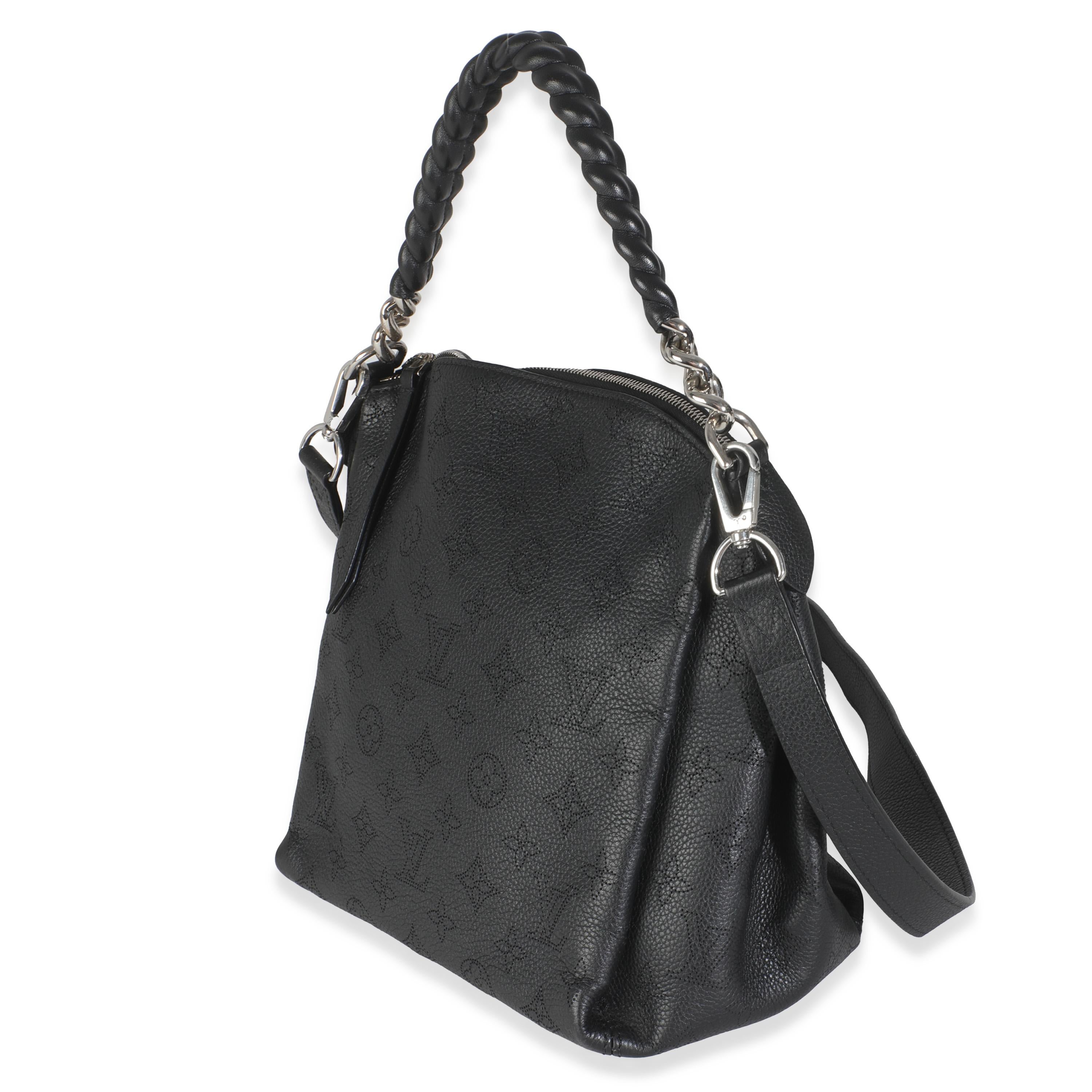 Louis Vuitton Black Monogram Mahina Babylone BB In Excellent Condition For Sale In New York, NY