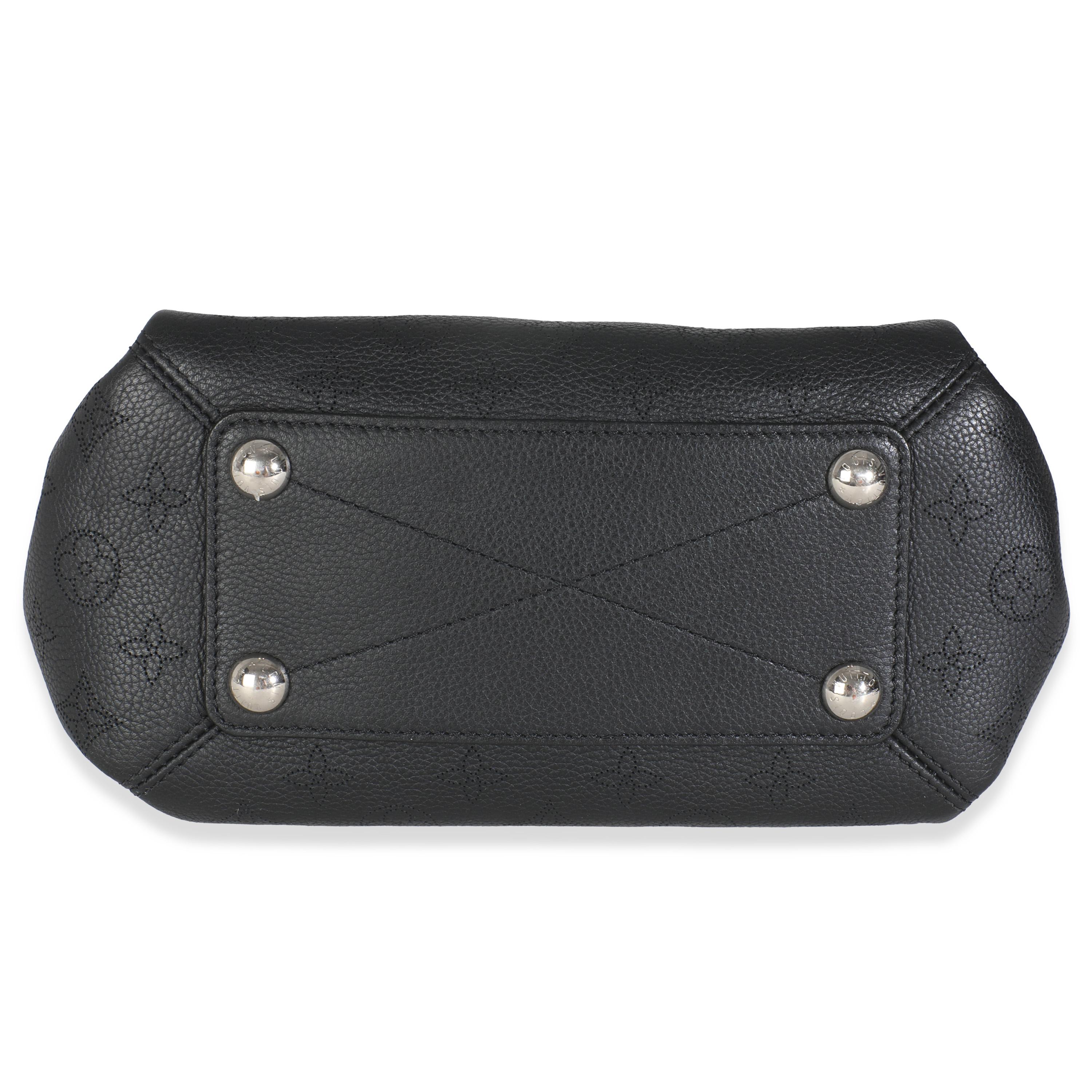 Louis Vuitton Black Monogram Mahina Babylone BB For Sale 2