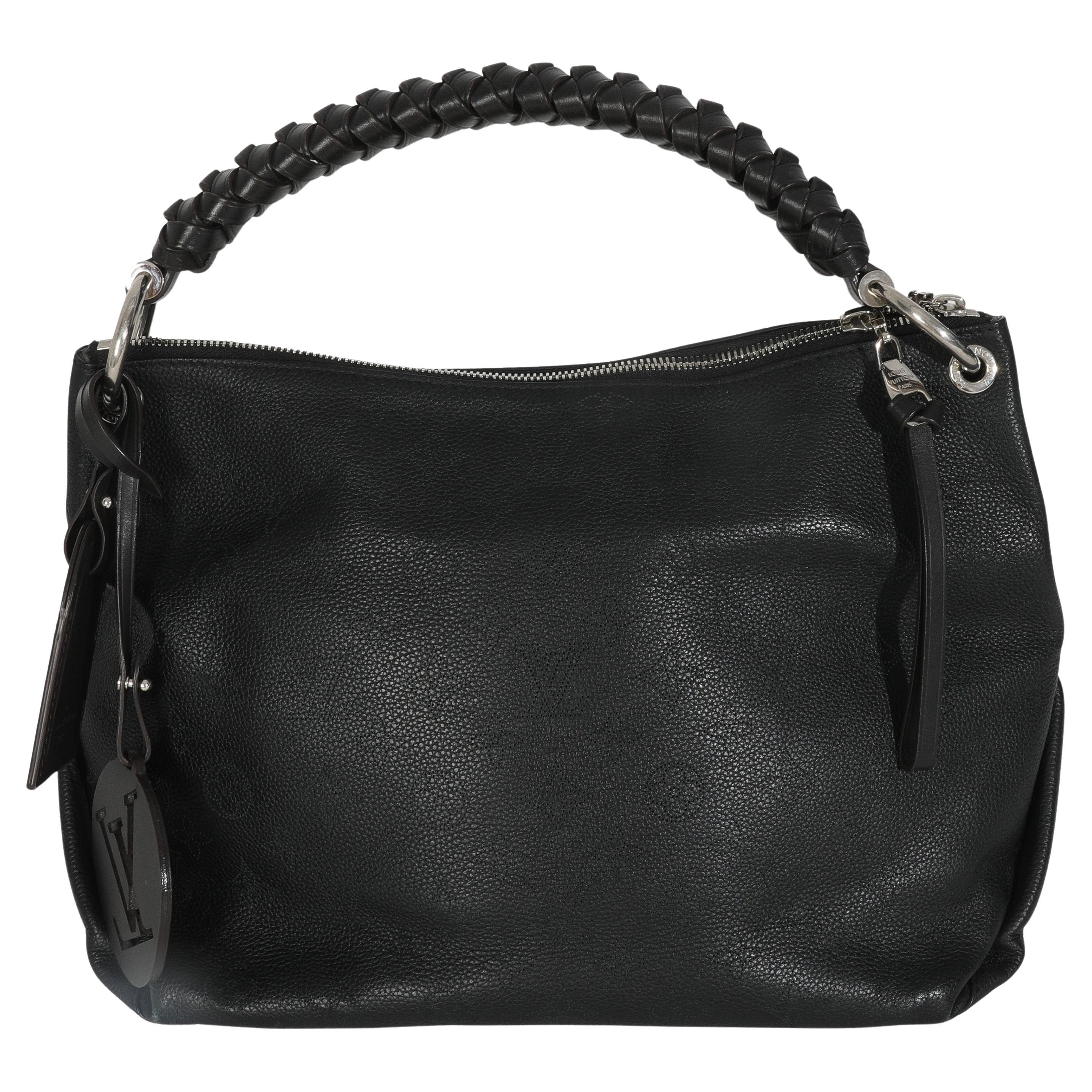 Louis Vuitton Nero Monogram Mahina Beaubourg Hobo MM