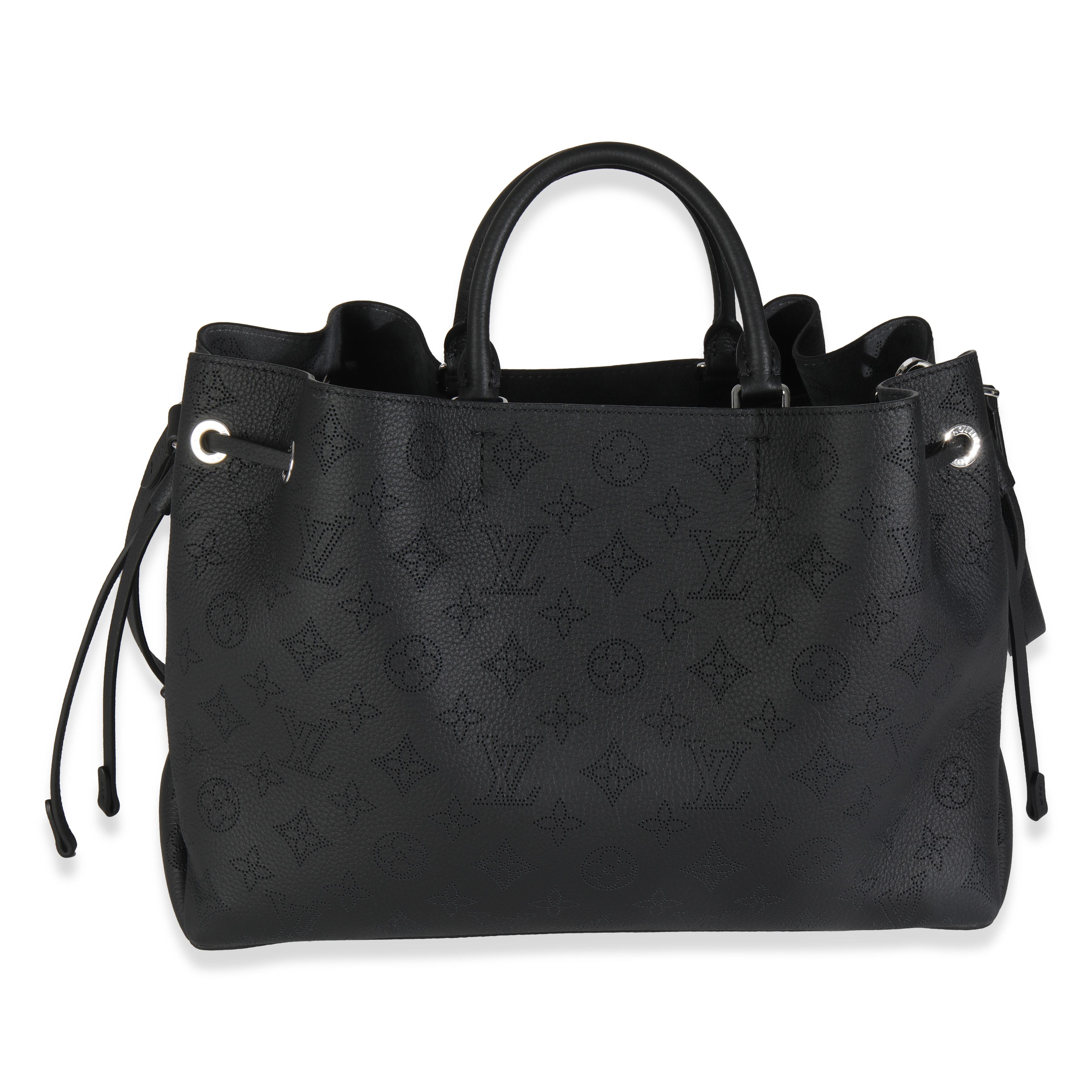 Listing Title: Louis Vuitton Black Monogram Mahina Bella Tote
SKU: 144992
MSRP: 5050.00 USD
Condition: Pre-owned 
Handbag Condition: Excellent
Condition Comments: Item is in excellent condition and displays light signs of wear. Light scratching