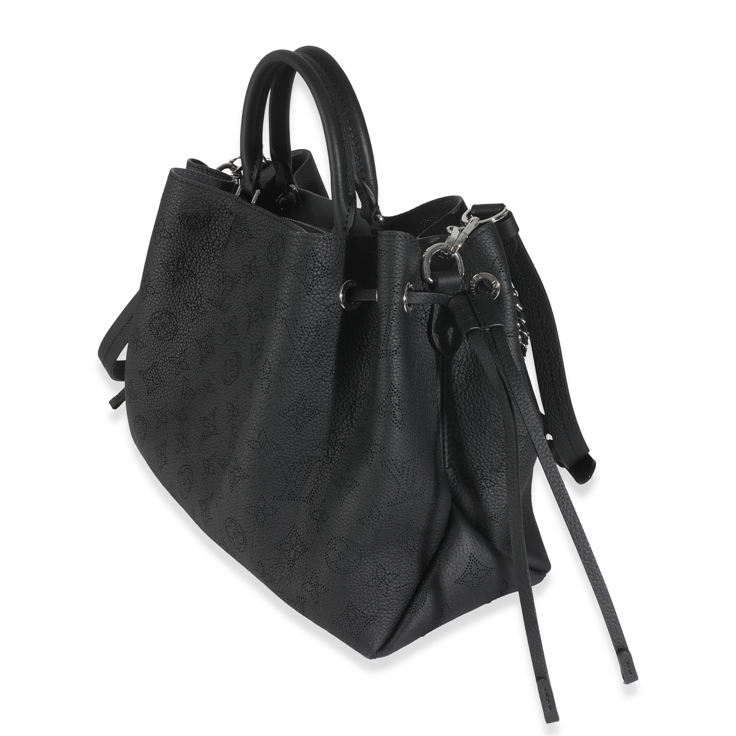 Women's Louis Vuitton Black Monogram Mahina Bella Tote For Sale