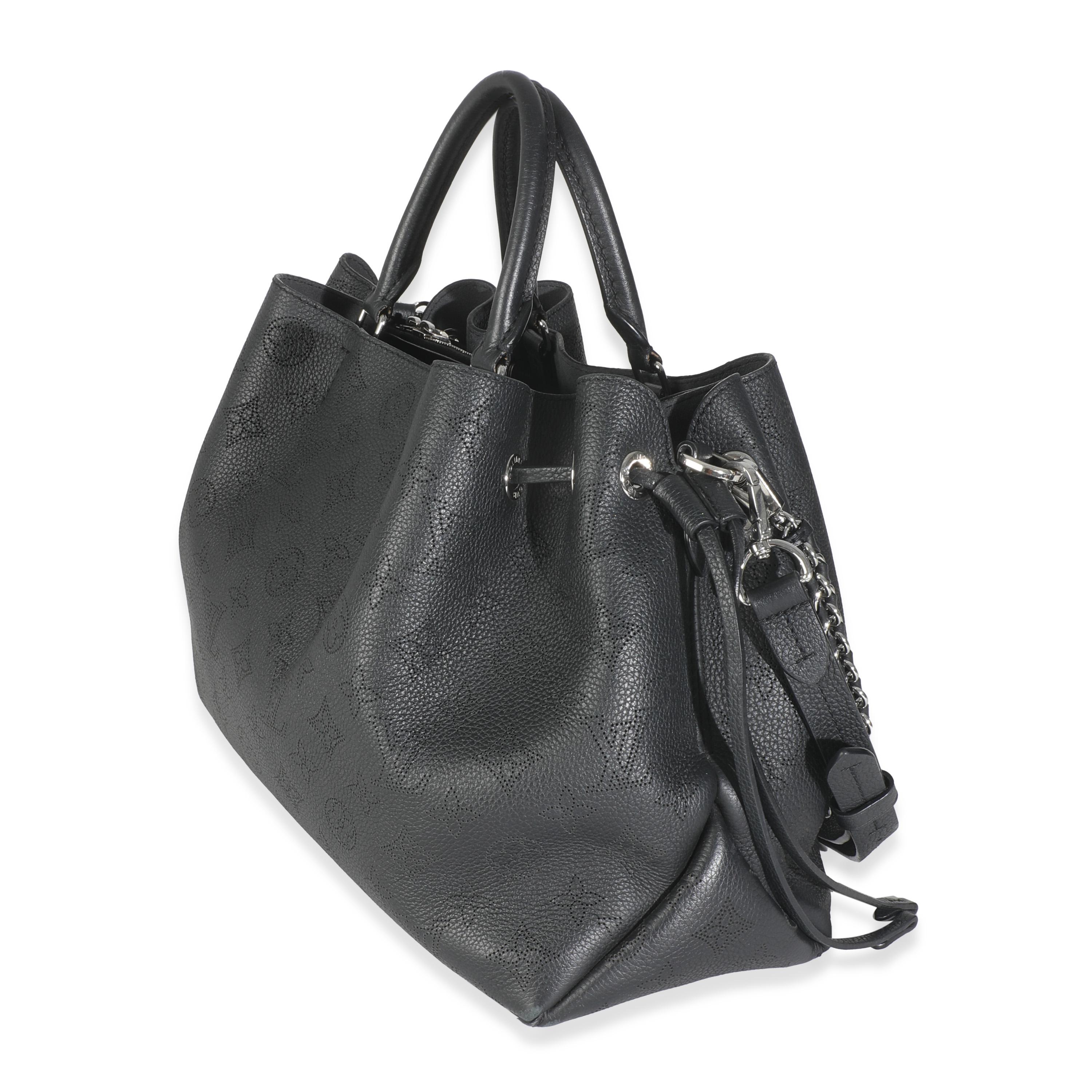 Louis Vuitton - Tote nera Monogram Mahina Bella In condizioni discrete in vendita a New York, NY