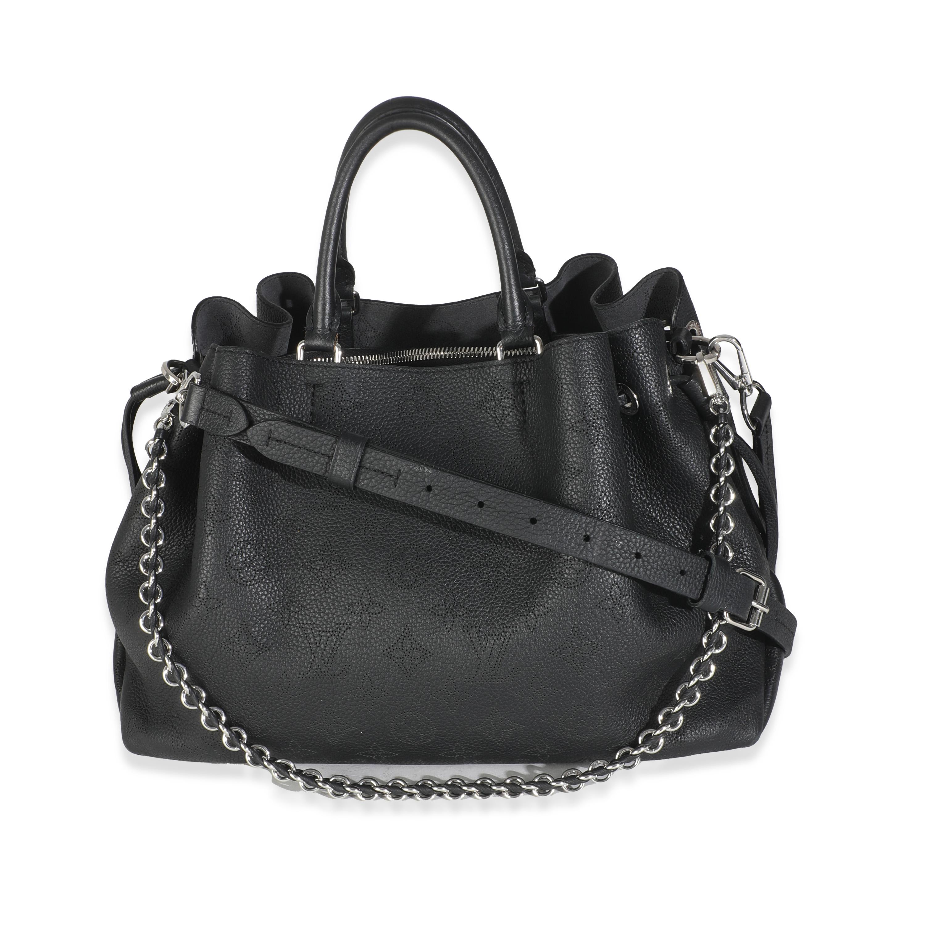 Louis Vuitton - Tote nera Monogram Mahina Bella in vendita 3
