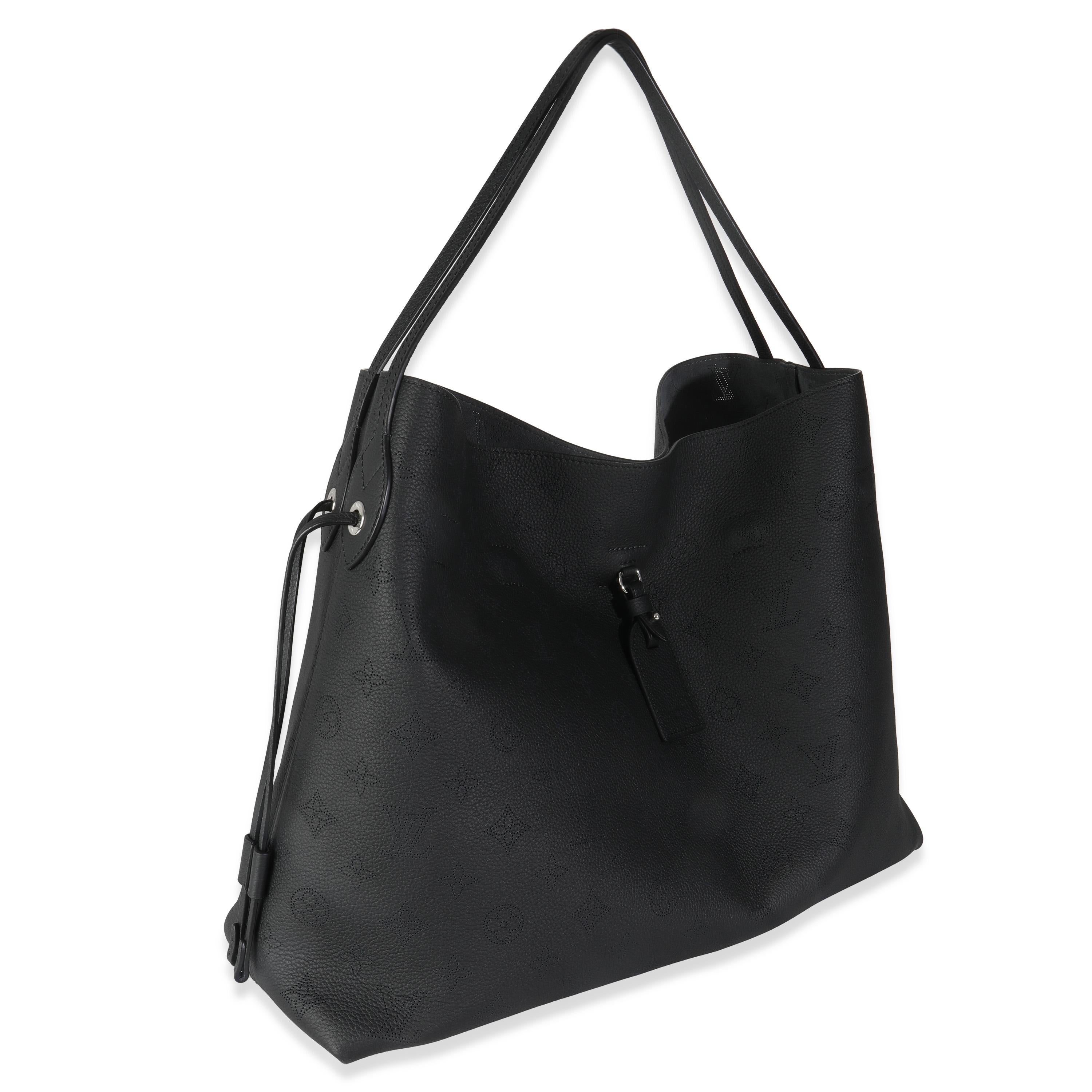 Louis Vuitton Black Monogram Mahina Boundless In Excellent Condition For Sale In New York, NY