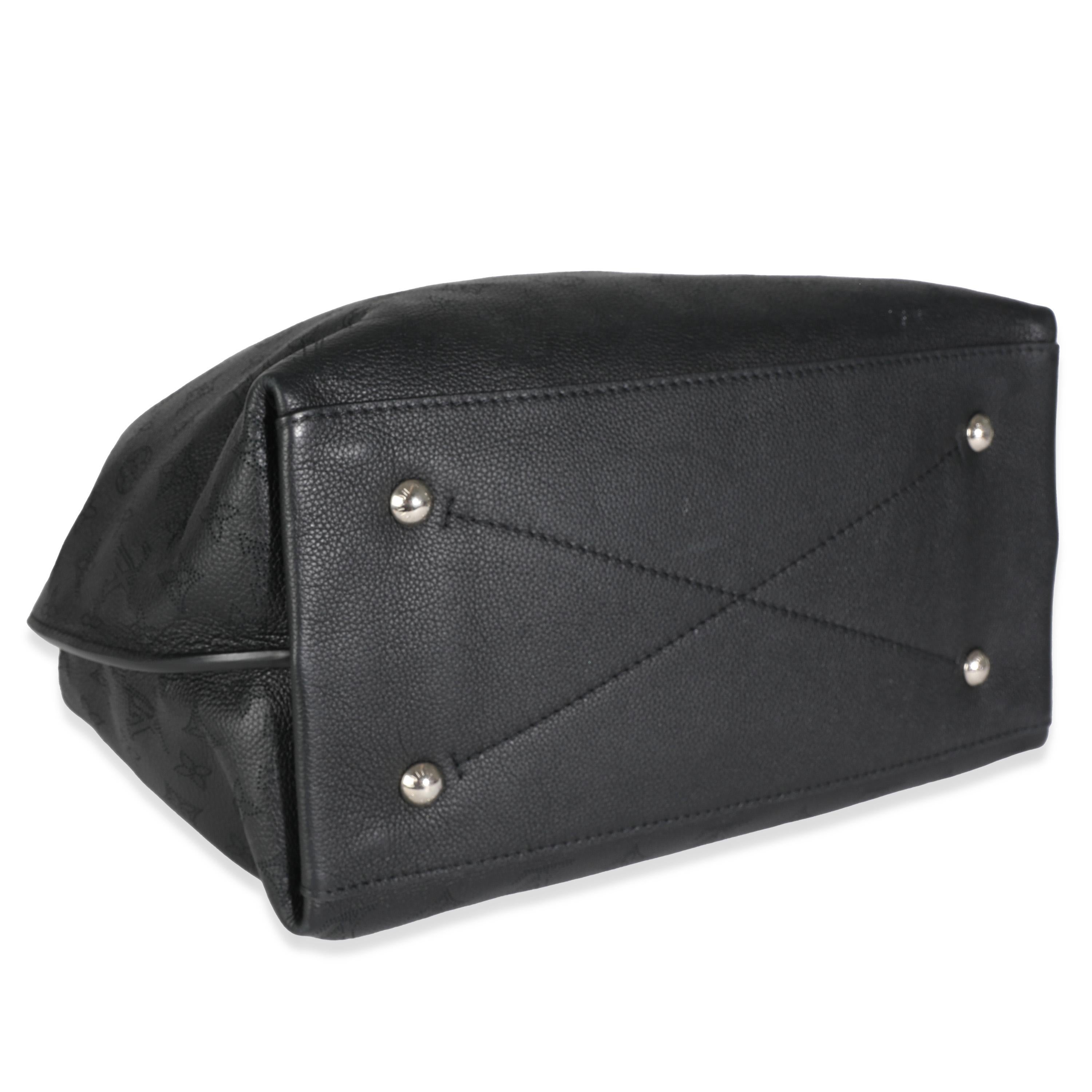 Louis Vuitton Black Monogram Mahina Carmel Hobo 1
