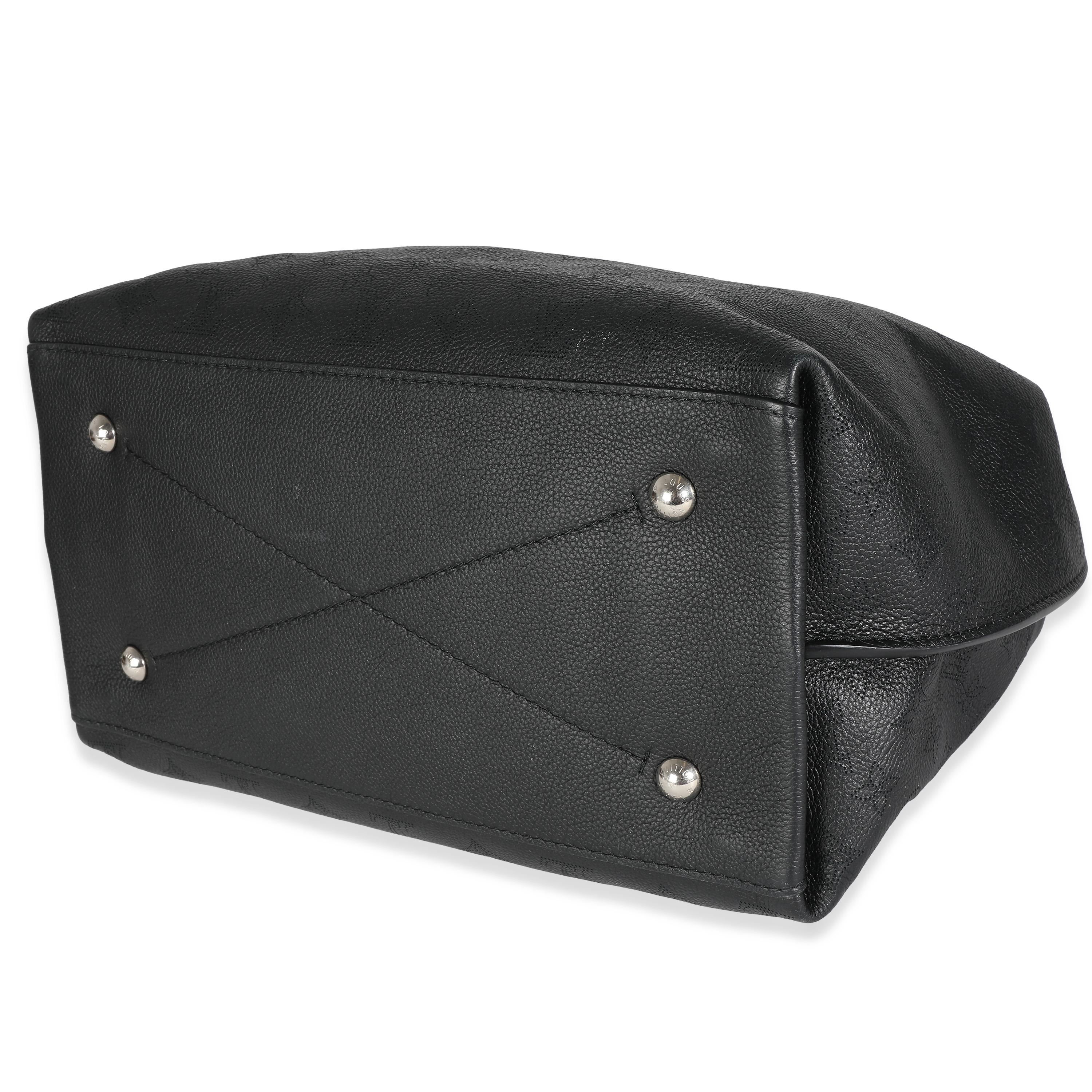 Louis Vuitton Black Monogram Mahina Carmel Hobo 2