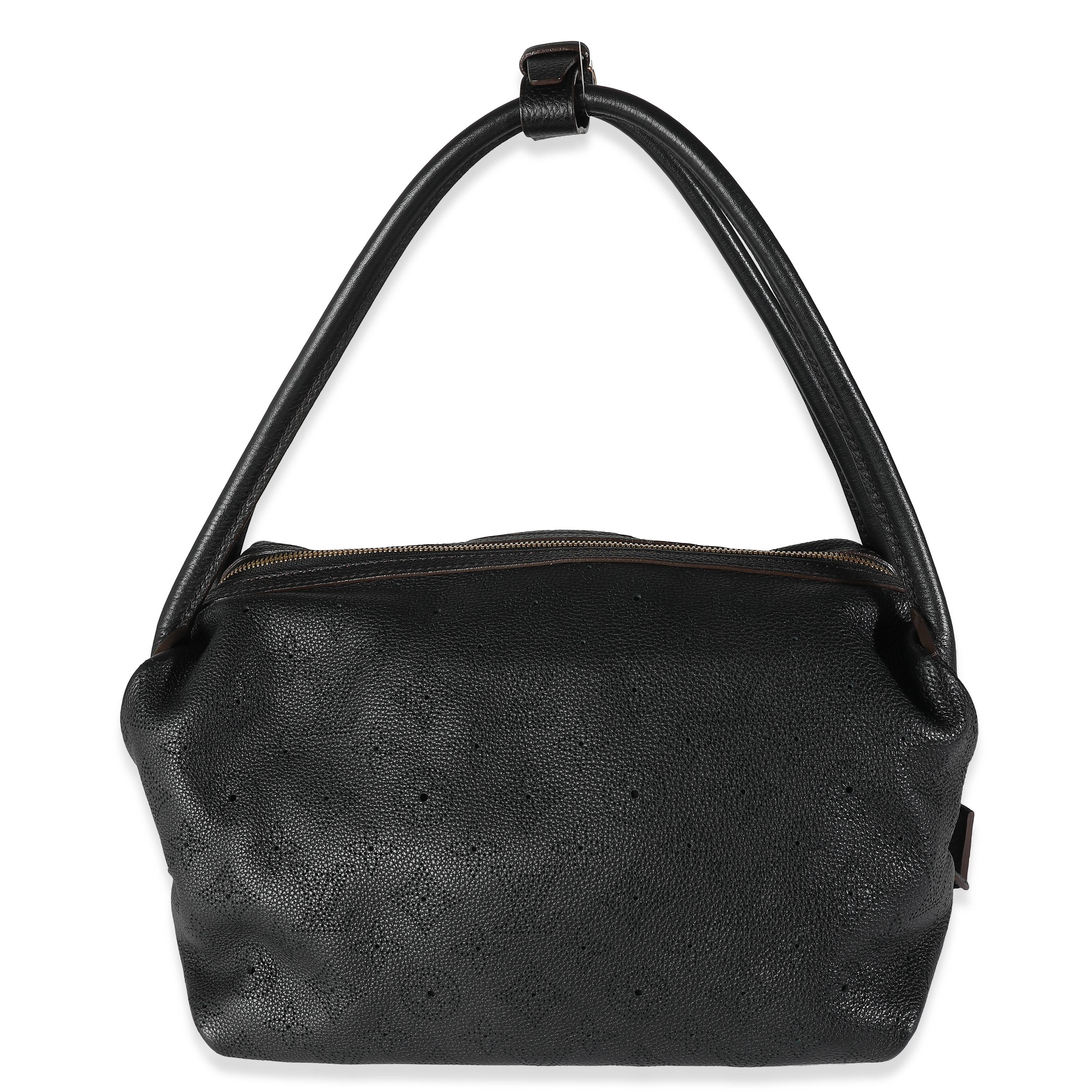 Listing Title: Louis Vuitton Black Monogram Mahina Galatea PM
SKU: 141146
Condition: Pre-owned 
Handbag Condition: Excellent
Condition Comments: Item is in excellent condition and displays light signs of wear. Scratching along hardware.
Brand: Louis