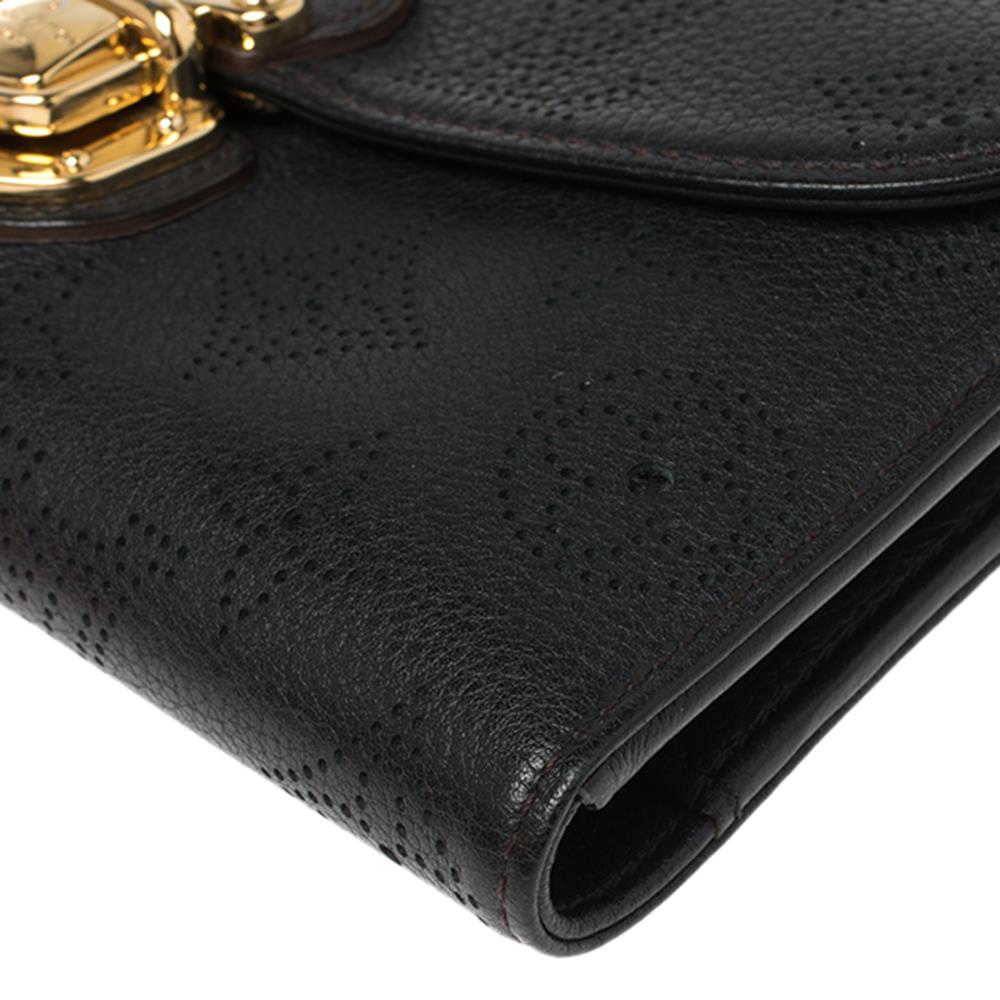 Louis Vuitton Black Monogram Mahina Leather Amelia Wallet at 1stDibs ...