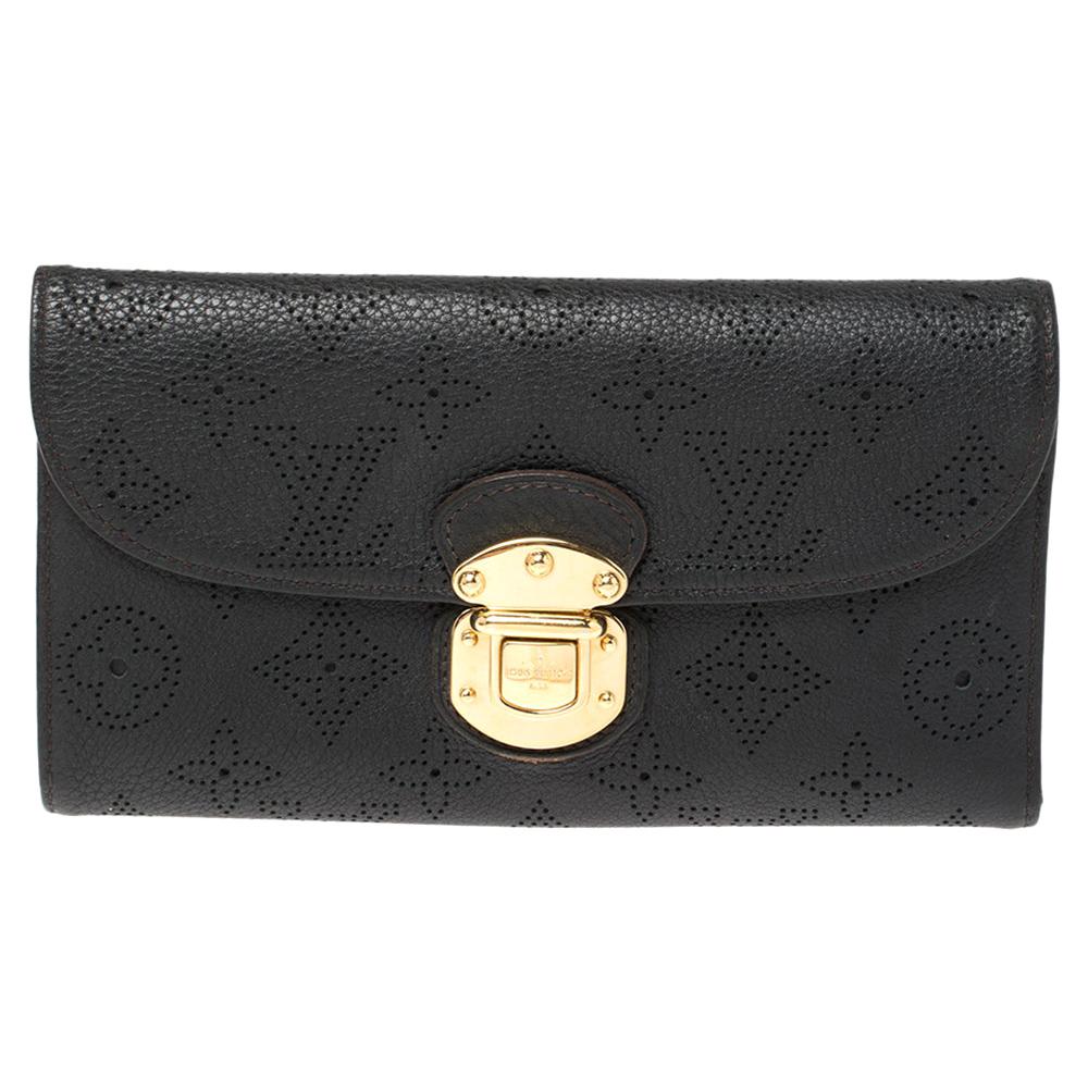 Louis Vuitton Vintage - Mahina Amelia Wallet - Black - Leather
