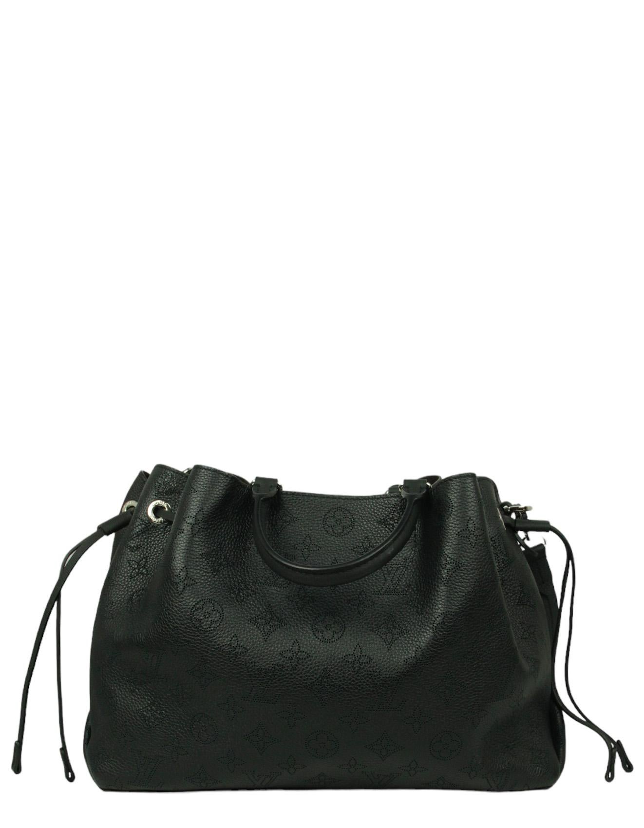 Louis Vuitton Schwarz Monogram Mahina Leder Bella Tote Tasche im Zustand „Hervorragend“ im Angebot in New York, NY