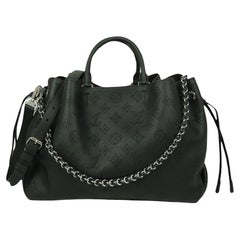 Louis Vuitton Black Monogram Mahina Leather Bella Tote Bag