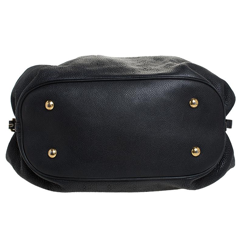 Louis Vuitton Black Monogram Mahina Leather L Bag 1