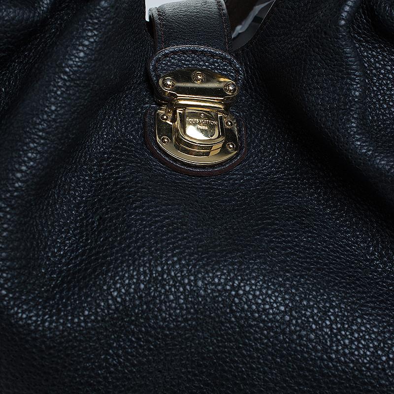 Louis Vuitton Black Monogram Mahina Leather L Bag 2